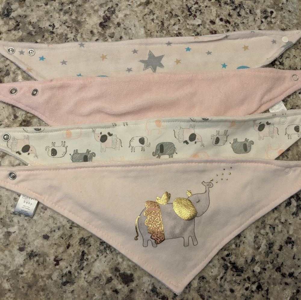 Baby girl bib bundle